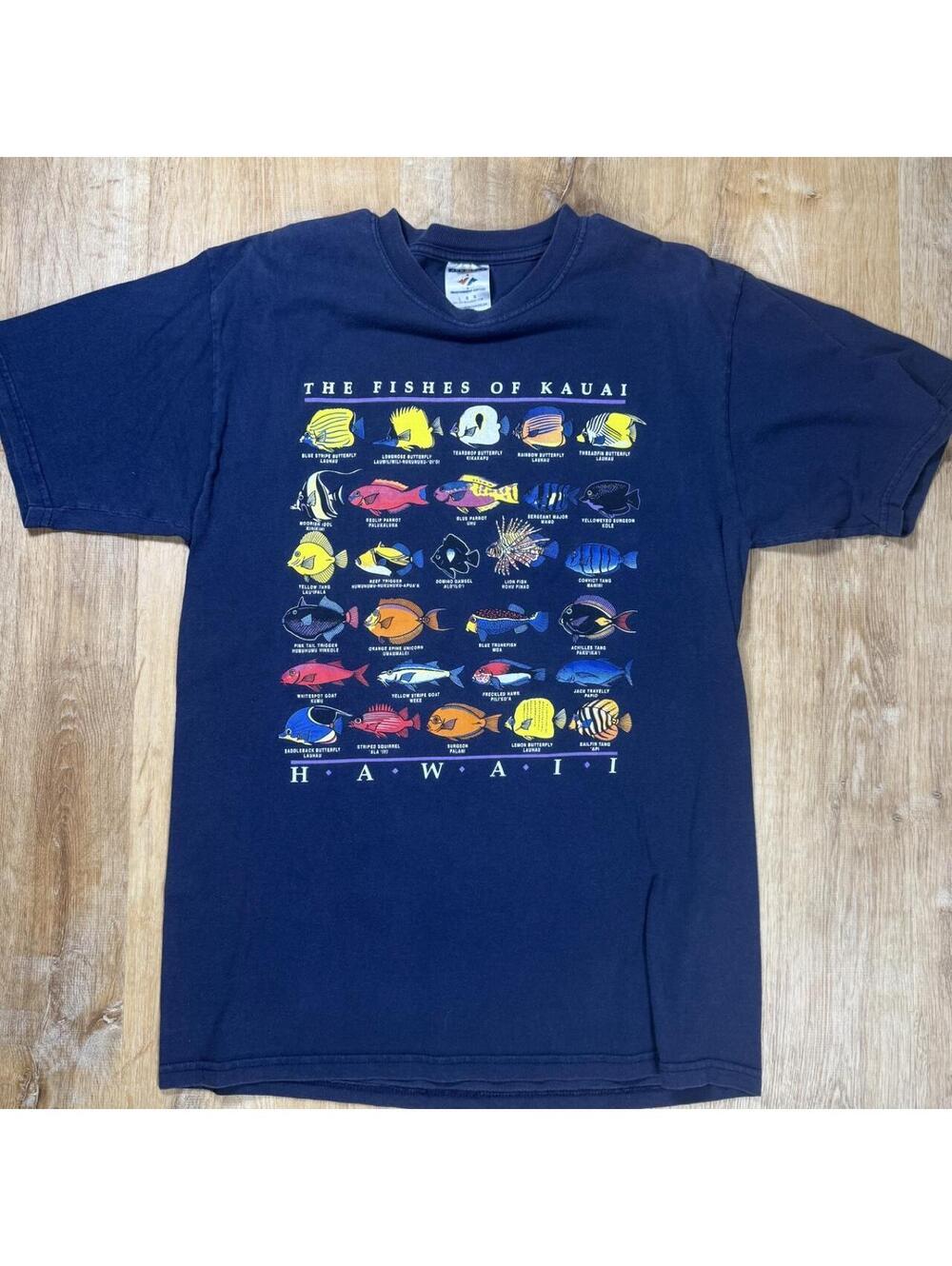 90s Fishes of Kauai Tee – Hawaii (L)